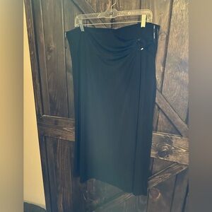 Calvin Klein black wrap skirt, XL